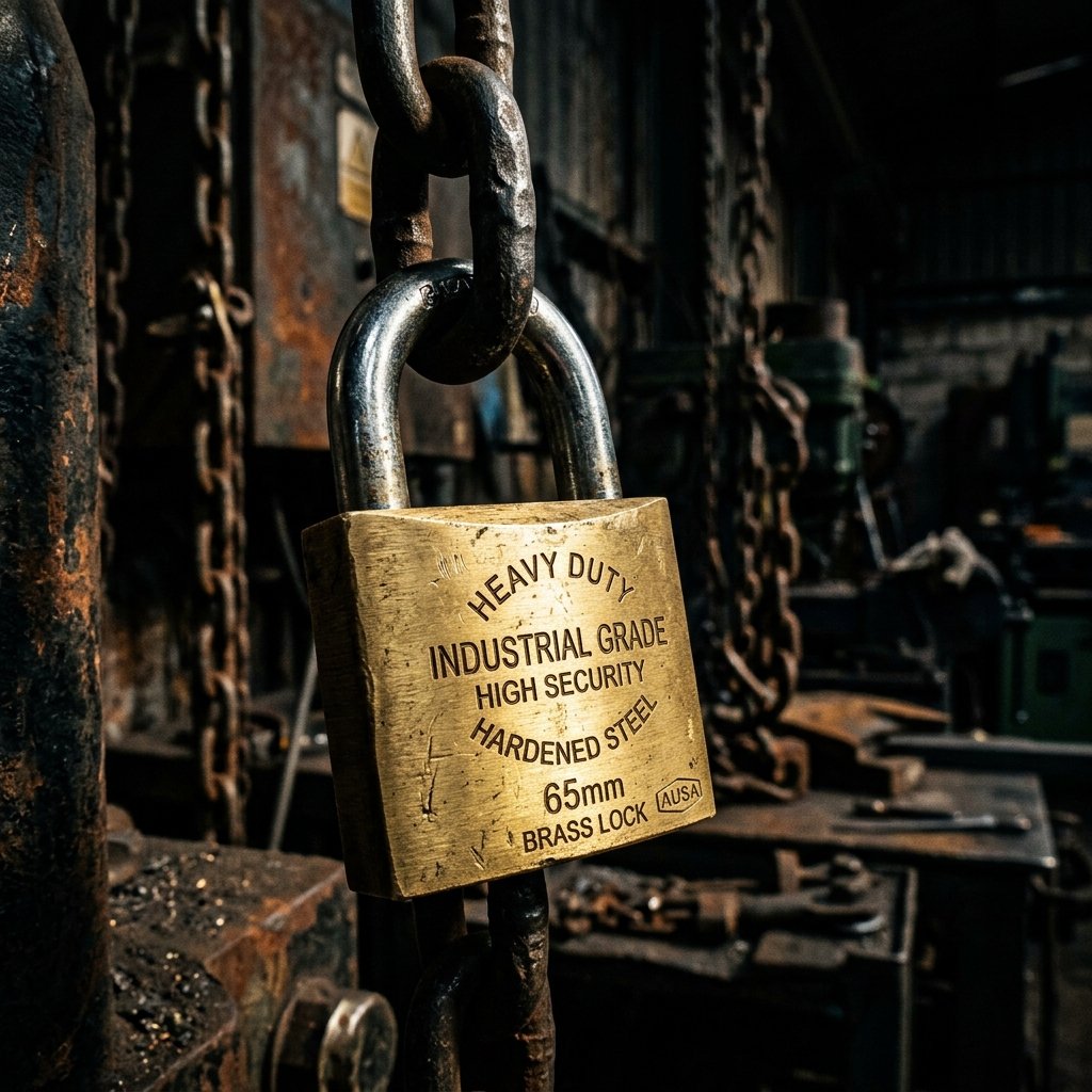 HeavyDuty Brass Padlock